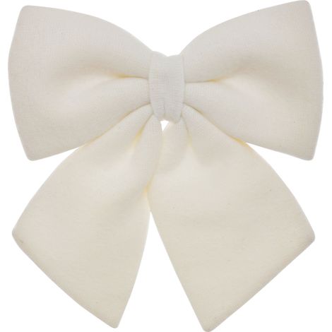 Déco de Noël Noeud Blanc aspect Laine 40 x 43 cm - Feeric Christmas (1/4)