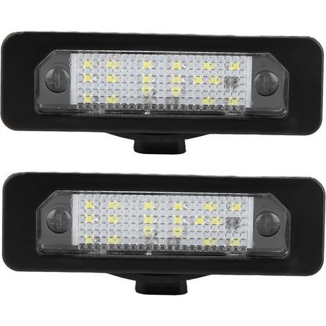 Feux de plaque d'immatriculation, lampe de freinage LED faible consommation 2 pièces résistant à l'abrasion haute luminosité installation simple stable pour accessoires de voiture. (1/5)