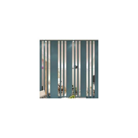 20 Stück Spiegel-Wandaufkleber, moderne 3D-Dekorationsspiegel für Wohn- und Schlafzimmer – Silber, 5 x 50 cm – Crezuo (1/4)