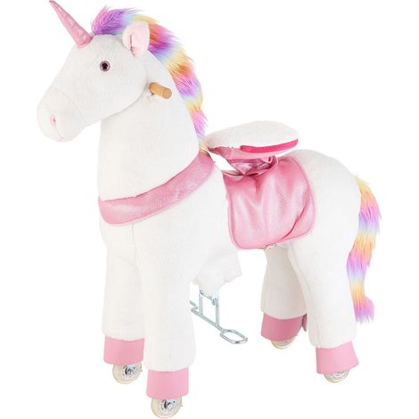 Poney à chevaucher pour enfants, jouet licorne sans batterie, roues lisses, siège surélevé, capacité de 80 kg, pour 6 ans et plus