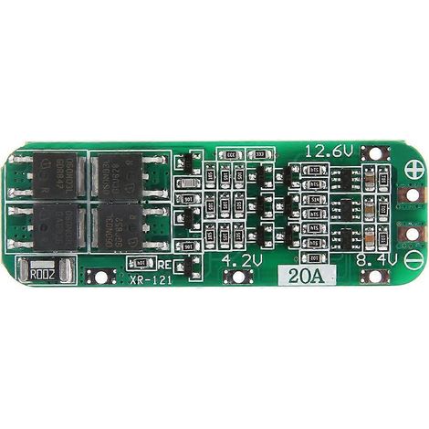 3S 12,6V 20A Lithium-Akkuschutzplatine 18650 LiPo-Zelle BMS PCB mit automatischer Wiederherstellung