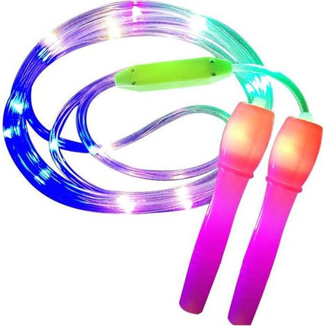Corde à Sauter LED - 2,7 M - Jouet Luminieux pour Enfants - Corde à Sauter Éducative et Sportive - 1 Pièce (1/5)