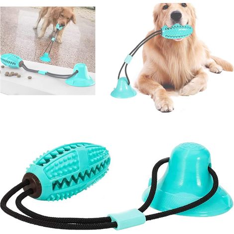 MINKUROW Hundespielzeug mit Saugnapf, Molaren-Hundespielzeug mit Saugnapf, Interaktives Molarenbiss-Spielzeug für kleine und mittelgroße Hunde, für die Pflege und Reinigung der Backenzahnfunktion (1 B (1/5)