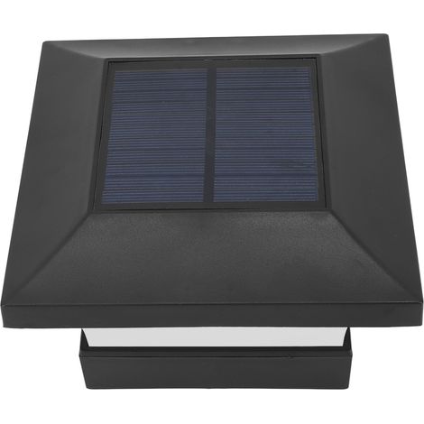 Lampe solaire LED blanche 2000 mAh IP65 pour poteau, clôture, pont, cour, etc. 3 W 6000 K (1/5)
