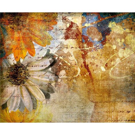 Floral painting, photo murale intissée, 360x270 cm, 4 parts (1/3)