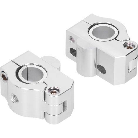 Rehausseur de guidon de moto avec contrepoids et cales, adapté aux diamètres variables de 22 mm/28 mm. (1/5)