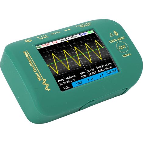 Oscilloscope numérique portable, écran LCD 2,8 pouces, bande passante 10 MHz, fréquence d'échantillonnage 48 MSa/s. (1/5)