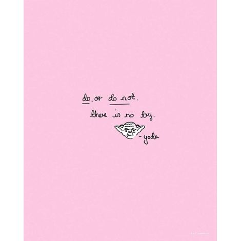 Poster d'Art Star Wars Maître Yoda Citation - 40 x 50 cm (1/3)