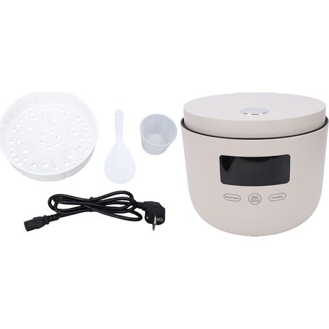 Cuiseur à riz électrique antiadhésif avec panier vapeur, cuisson multifonctionnelle portable pour nouilles ramen, pâtes, œufs, soupe, prise UE 220 V (1/5)