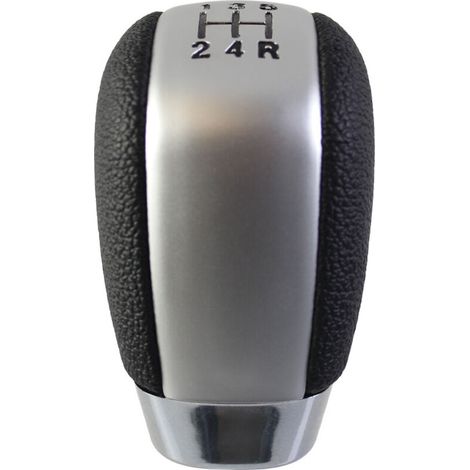 Accessoires de personnalisation intérieure pour Suzuki Vitara gris mat/argent mat. Pommeau de levier de vitesse de haute qualité avec inscription argent mat, vendu à l'unité. Antidérapant et pratique.
