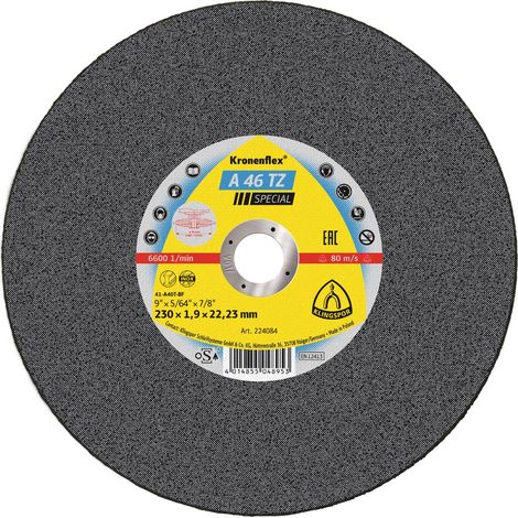Klingspor A 46 TZ Special 224084 Trennscheibe gerade 230 mm 25 St. Edelstahl, Stahl (1/4)