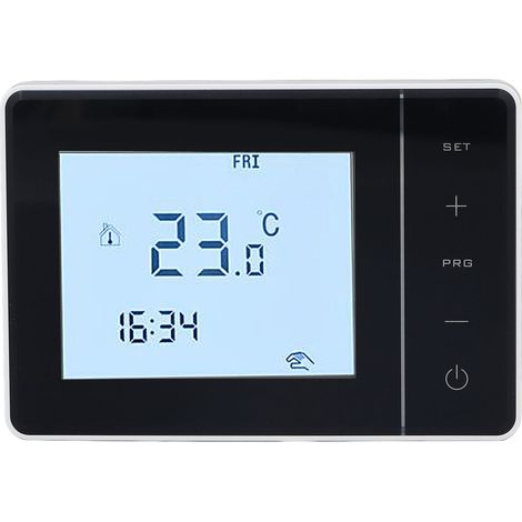 Thermostat numérique LCD HY01WW pour systèmes de plomberie AC100-230V, programmable sur 7 jours, avec écran tactile intelligent. (1/5)
