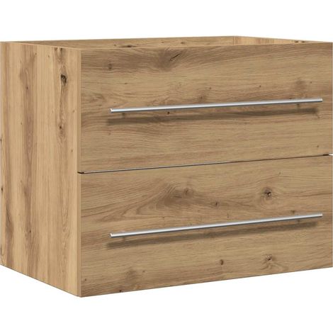 Maison Exclusive - Waschbeckenunterschrank Artisan-Eiche 60x38,5x
