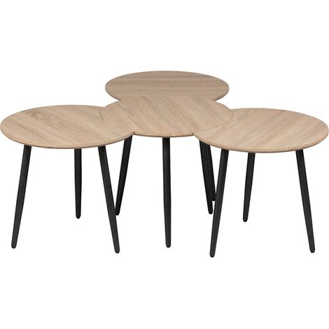 FAAST - Tables Gigognes Modulables Aspect Bois (1/3)