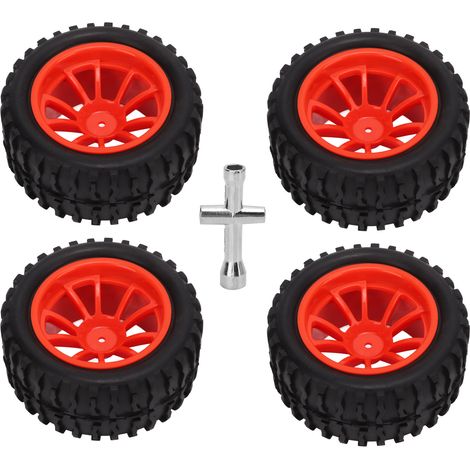 RC-Reifen für 1:10-Modellautos, Zubehör für HSP-Modelle 94111, 94188, 94108 – Rot (1/5)