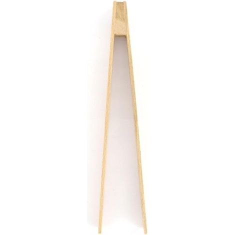 Pince de cuisine en bois, pince à cornichons, pince alimentaire, pince en bois, pince à toasts, Bois, 25 cm, Brun (1/3)