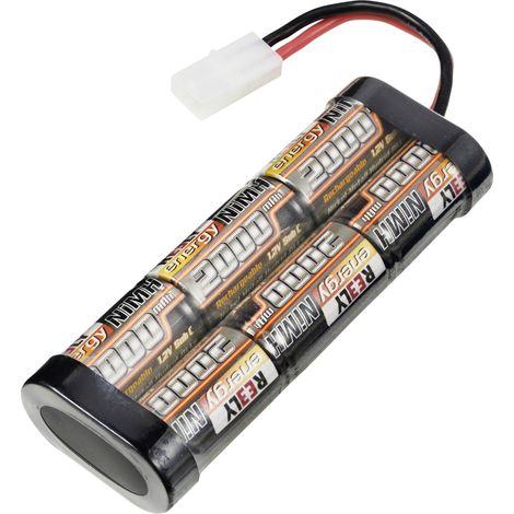 Pack de batteries NiMh 7.2V 2000mAh – 6 cellules stick Tamiya – Haute capacité et intensité maximale – Accu pour modélisme – Reely (1/3)