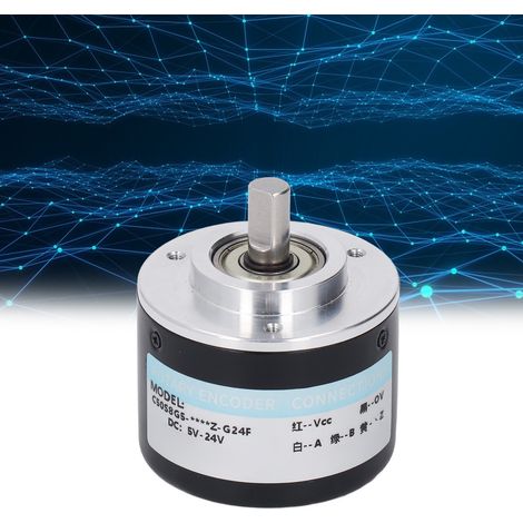 Encodeur incrémental biphasé de 50 mm de diamètre extérieur, 5-24 V CC, 2000 impulsions/tr (1/5)