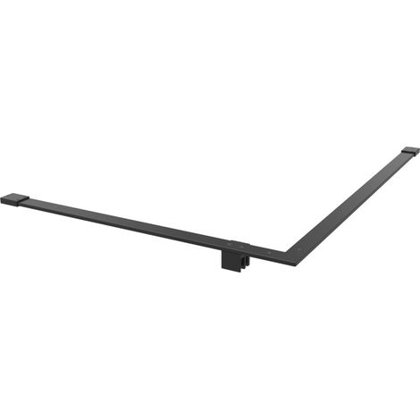 Walk-in Xmotion Bras de montage haute stabilité pour paroi de douche, Noir (SIKOWIXMZAV1C)