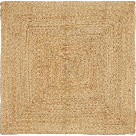 Alfombras de área Natural 120 x 120 cm yute vidaXL