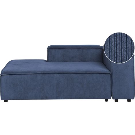 Rechtsseitige Chaiselongue ARDAL Cord Dunkelblau (1/5)