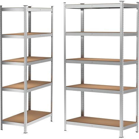 Étagère de rangement robuste-étagère enfichable-établi de sous-sol-charge maximale: 875 kg - 200 x 100 x 50 cm-galvanisé