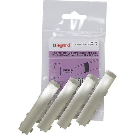 JOINTS DE COUVERCLE POUR PLINTHE CÉLIANE DÉCO 82 X 12,5 MM TITANE LEGRAND 098356