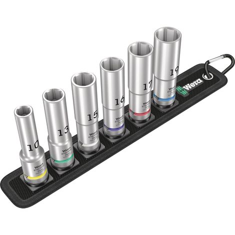 Wera Belt C  Deep 1  juego de  vasos, accionamiento  de 1/2"  - 05004565001 (1/3)