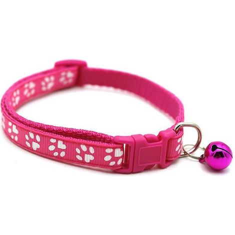 Collier anti-puces ajustable pour chiens, chats et lapins - Protection et sécurité optimales - Rouge (1/5)