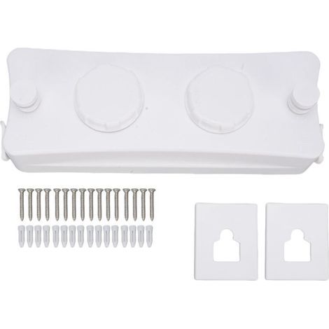 Secador de ropa retráctil de interior en aluminio para balcón (blanco) (1/4)
