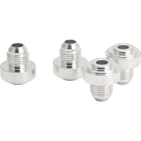 pièces AN6 Filetage mâle en alliage d'aluminium usiné, diamètre 9/16-18 po, filetage 6AN, bouchon à souder (1/5)