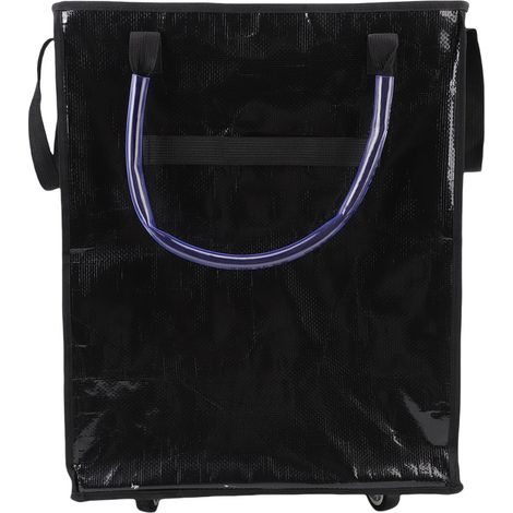 Sac d'épicerie réutilisable sur roulettes, fourre-tout à roulettes étanche de grande capacité avec poignées renforcées (1/5)