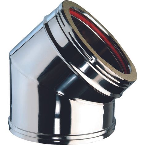 Curva a 45° mf inox/inox curva inox 45 gradi dp d250