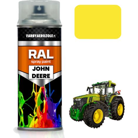 Vernice spray gialla per cerchi di trattore John Deere del 1982, 400 ml. (1/3)