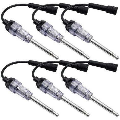 Testeur De Bougie D Allumage - Tige Plaquee Nickel - Pour Moteurs A Combustion Interne - Lot De 6 (1/5)