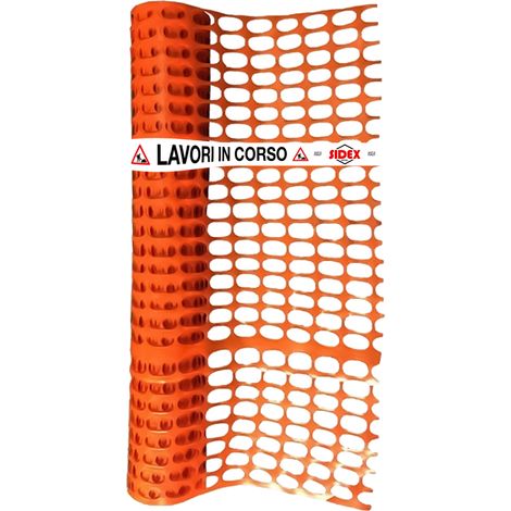RETE PER DELIMITAZIONE CANTIERE mt 1,00 x 50  - SIDEX