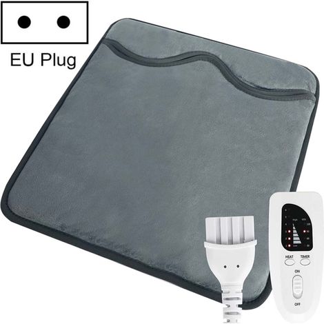 Chauffe-pieds électrique 60W pour femmes hommes Pad couverture chauffante EU Plug 230V (gris foncé) (1/5)