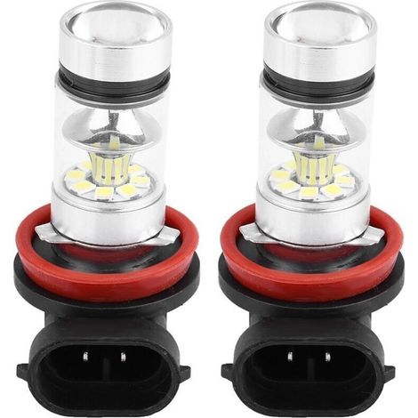 2 pièces de ampoules de phare LED 100W ultra-lumineuses pour voiture (lumière blanche),de DEBUNS