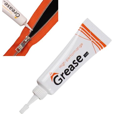 Cire Lubrifiante,Graisse pour fermeture éclair,Lubrifiant pour Boutons Pression,Cire pour bateau,Lubrifiant pour Fermeture éclair,pour Toile,Vêtements,Combinaison Étanche (Blanc, 1) (1/5)