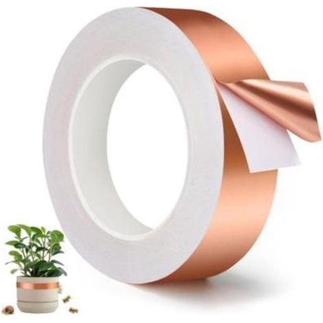 Copper Slug Tape 20m x 30mm – Protective Barrier for Raised Garden Beds Against Slugs and Snails (1/5)