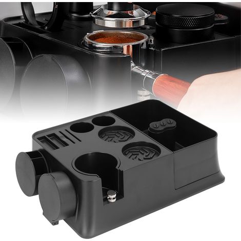 Organizador compacto y multifuncional para cafeteras: estación de carga con base y caja extraíble, compatible con máquinas de 51/53/58 mm, ABS, almacenamiento para accesorios de cafetera, para el hoga (1/5)