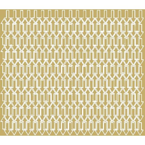 Pegatinas de flecha de 1x2 cm, 340 unidades, color dorado mate.