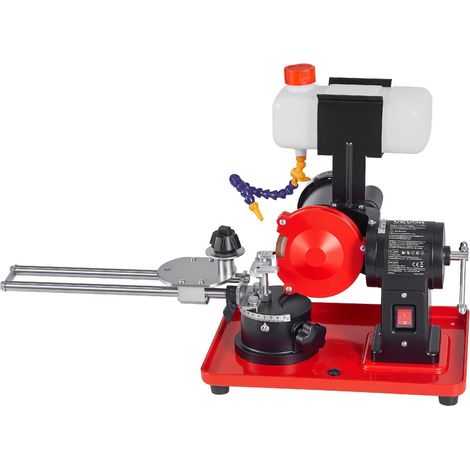 Affûteuse de lames de scie circulaire avec réservoir d'eau, meuleuse d'angle rotative 370 W 2890 tr/min, machine d'affûtage à injection d'eau avec meule de 125 mm - Convient aux lames de scie circulai (1/5)