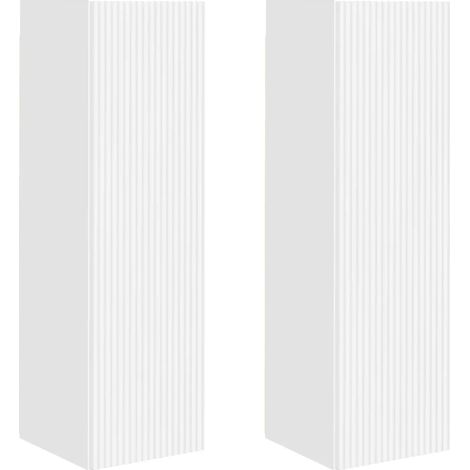Mobile TV a parete dal design moderno dimensioni 30 x 31 x 100 cm con pratico vano contenitore in legno composito bianco. Codice articolo: 020054986.