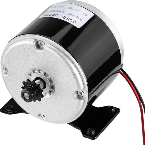 Motor eléctrico de CC con escobillas de alta velocidad, 24 V, 300 W, 2750 RPM, de aluminio, de alta eficiencia, para patinete eléctrico.