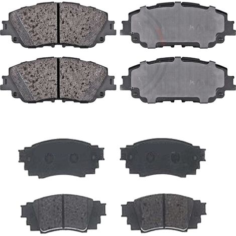 KIT PASTIGLIE FRENO ANTERIORI E POSTERIORI compatibile con LEXUS IS II (E2) / PASTIGLIE FRENANTI AUTO OEM FDB1936,FDB4001 / SOSTITUZIONE DIRETTA / BASSA POLVERE / SILENZIOSO