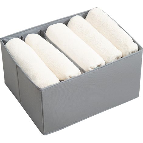 Waschbarer und faltbarer Kleiderorganizer für den Kleiderschrank, Aufbewahrungsbox mit 5 oder 7 Fächern. (1/5)