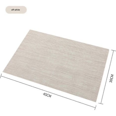 Ensemble de 6 sets de table lavables et faciles à nettoyer pour la table de cuisine, résistants à la chaleur, non-sous-tapis de table - E (1/4)