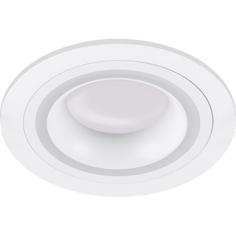 Faretto fisso da incasso GU10 IP20 rotondo bianco indi Ideus 04104 (1/2)