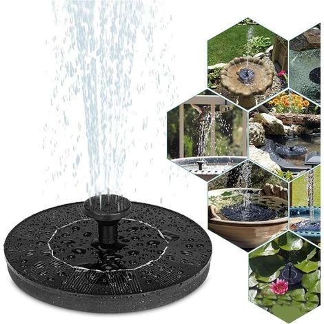 (1w)1pc Fontaine solaire extérieure pour piscine, pompe solaire indispensable en été, convient aux bassins, piscines et jardins (1/5)